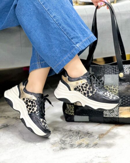 Tenis Negro x Print (709 evoltys)