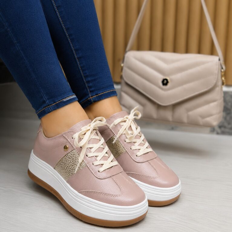 Tenis Taupe x Dorado (723 Saona)
