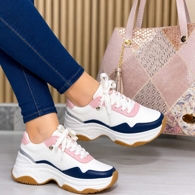 Tenis Talco Azul x Nude evoltys (617)