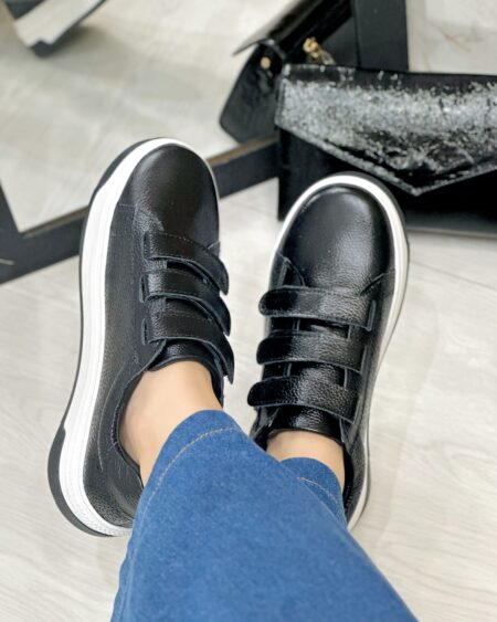 Tenis Negro Velcro (700)
