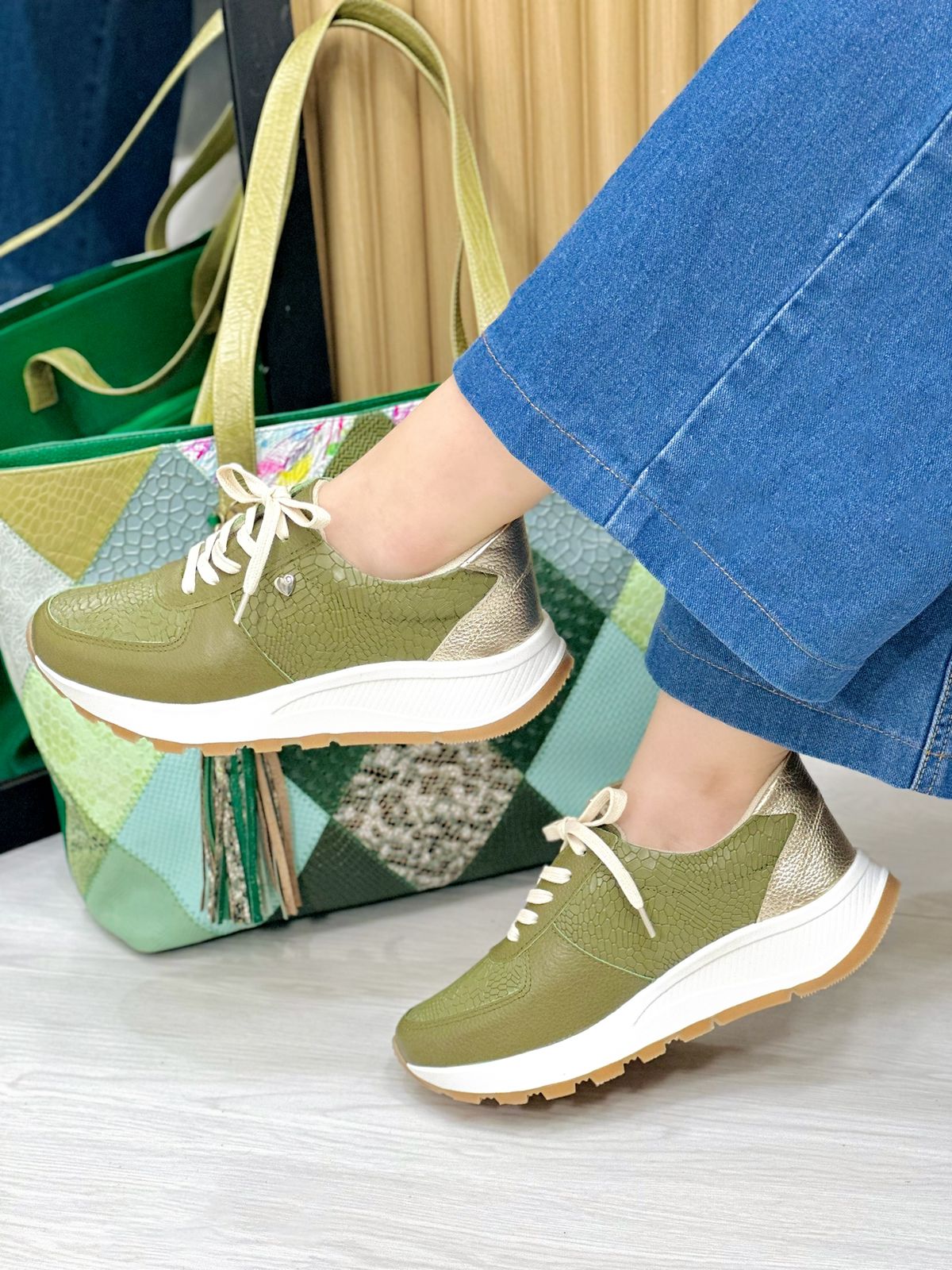 Tenis Verde x Dorado Baltimore (678)