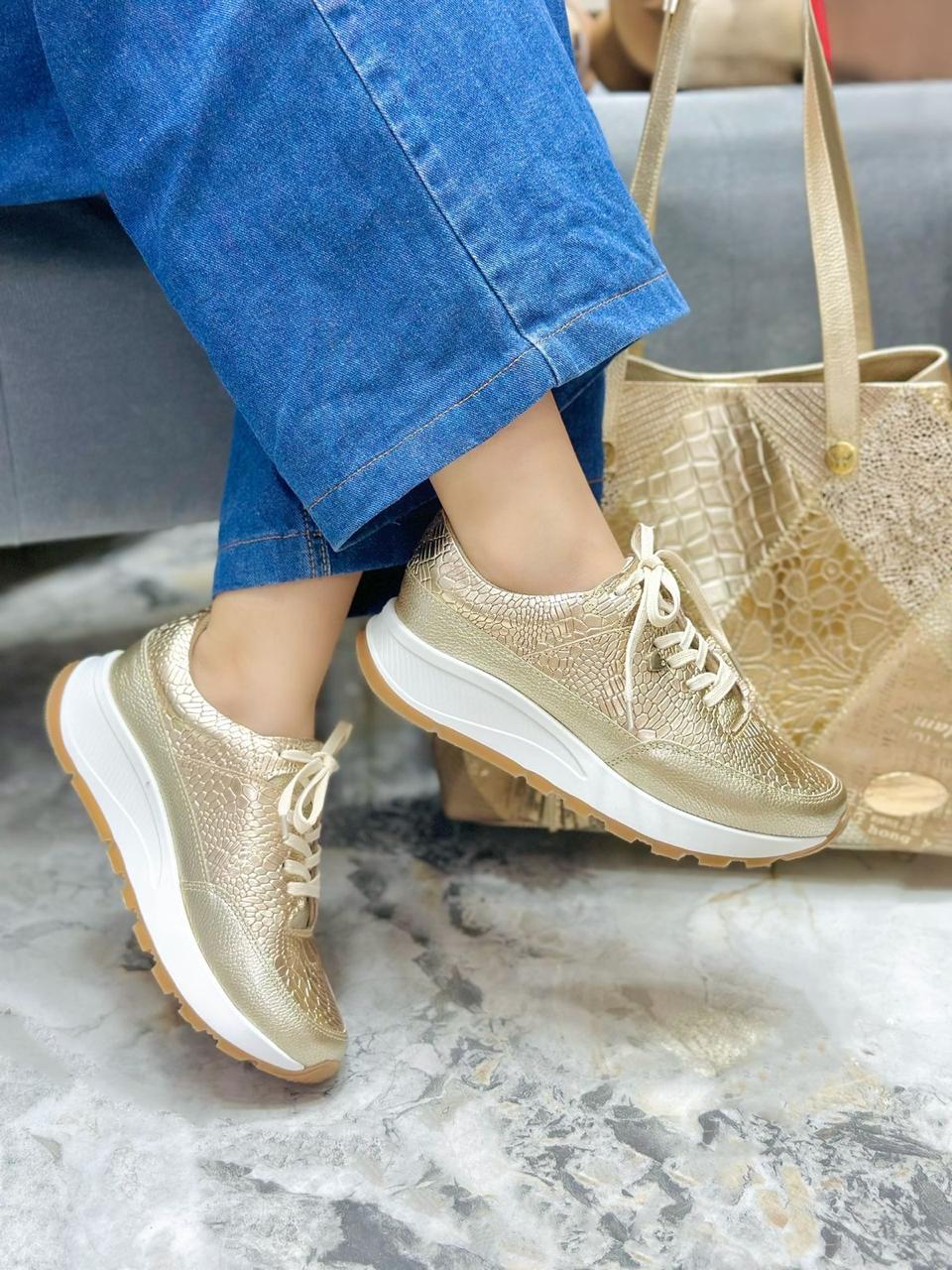 Tenis Dorado Baltimore Suela Sharit (669)