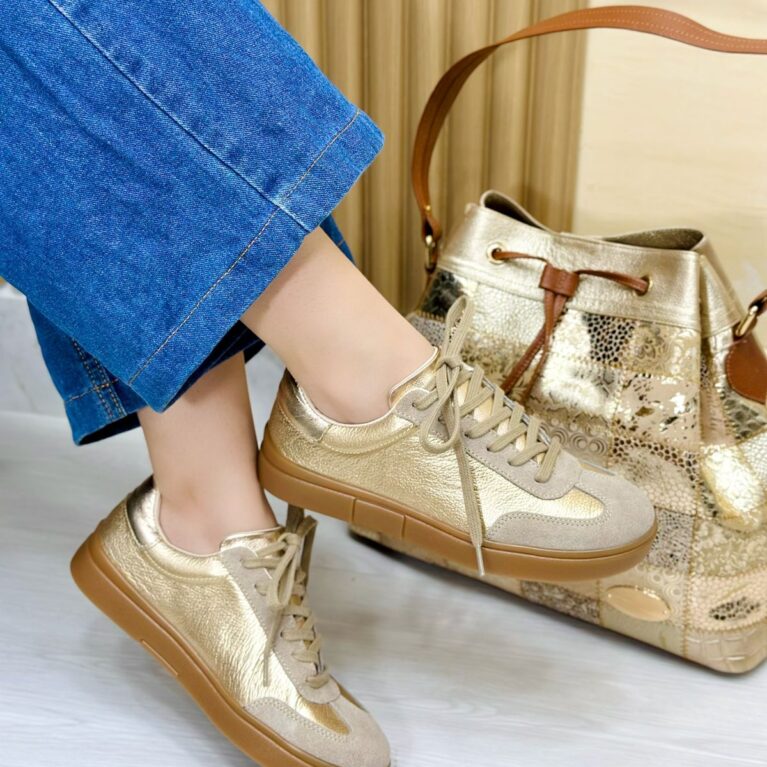 Tenis Dorado x Carnaza (C-01)