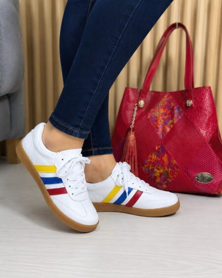 Tenis Sam Blanco Tricolor