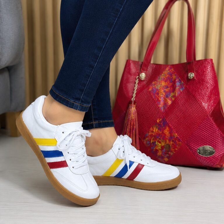 Tenis Sam Blanco Tricolor