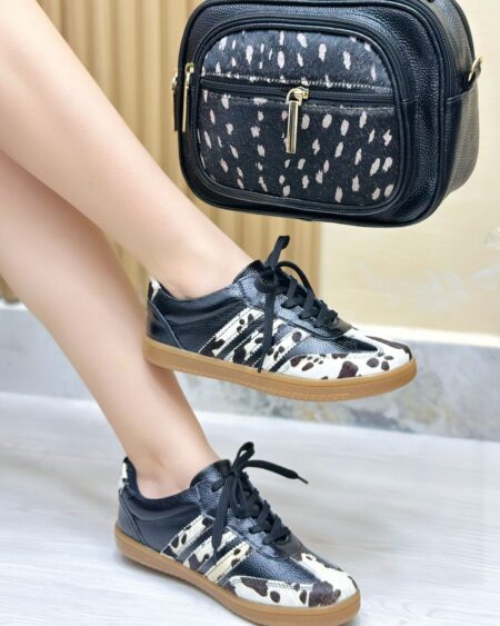 Tenis Negro Print Samba (718)