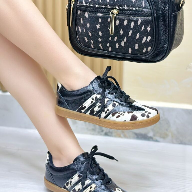 Tenis Negro Print Samba (718)