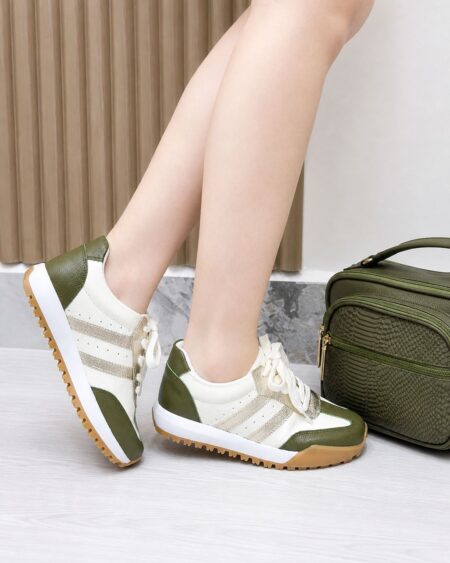 Tenis Talco Verde x Oro suela Kley (718)