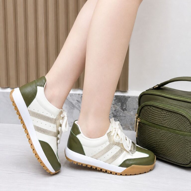 Tenis Talco Verde x Oro suela Kley (718)
