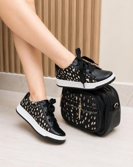 Tenis Negro Print (700)