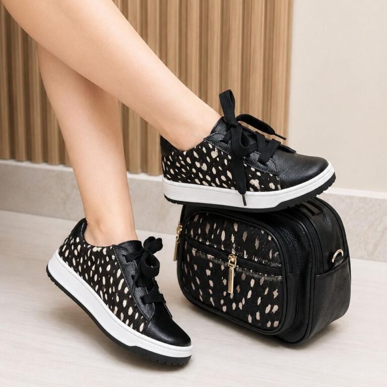 Tenis Negro Print (700)