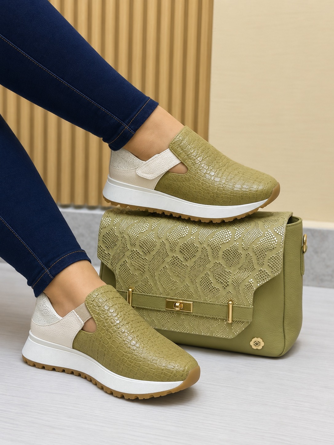 Tenis Verde x Talco (T260)