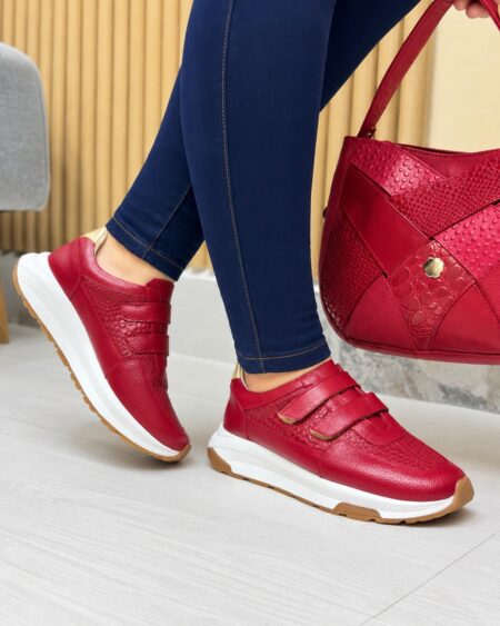 Tenis Rojo Velcro (318)
