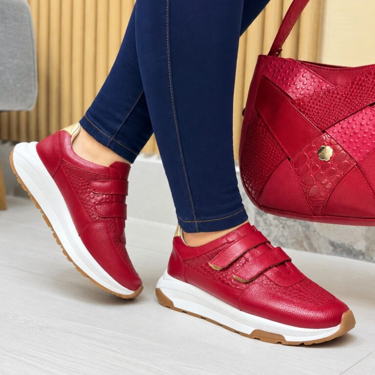 Tenis Rojo Velcro (318)