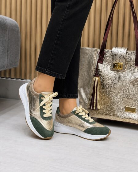 Tenis Oro x Verde (T201)