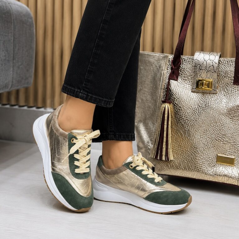 Tenis Oro x Verde (T201)