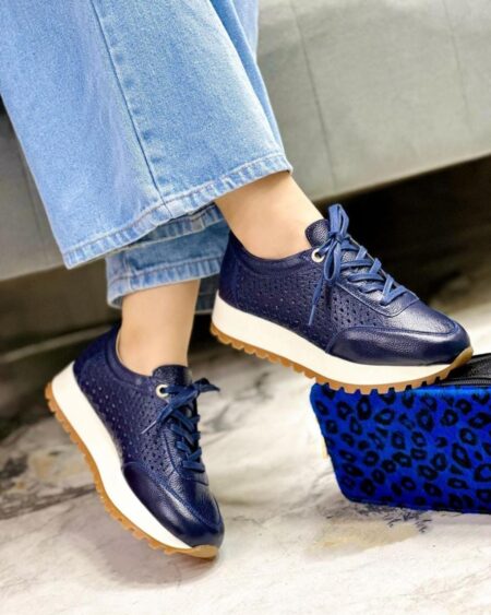 Tenis Azul Perforado (T2095)