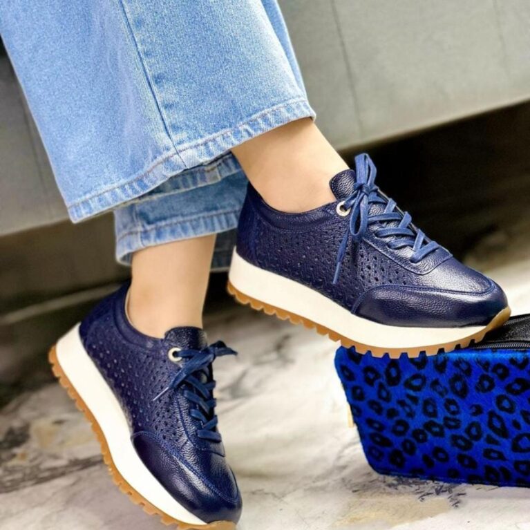 Tenis Azul Perforado (T2095)