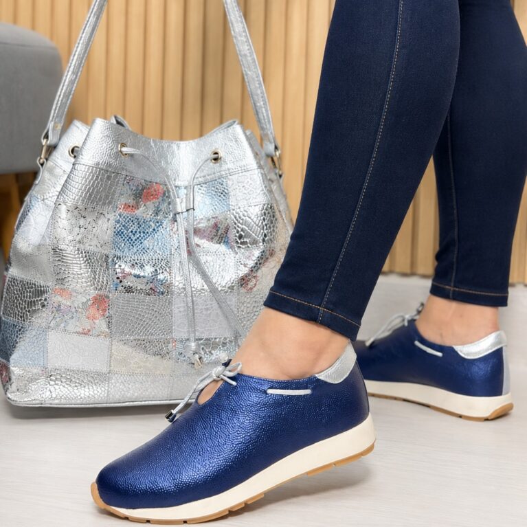 Tenis Azul-Plata (T5162)