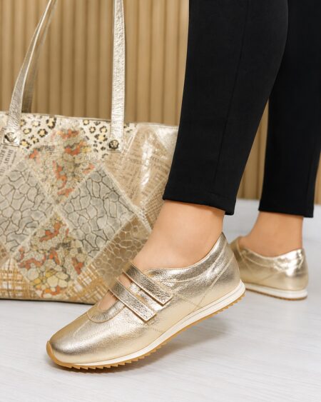 Tenis Dorado Tiras (T045)