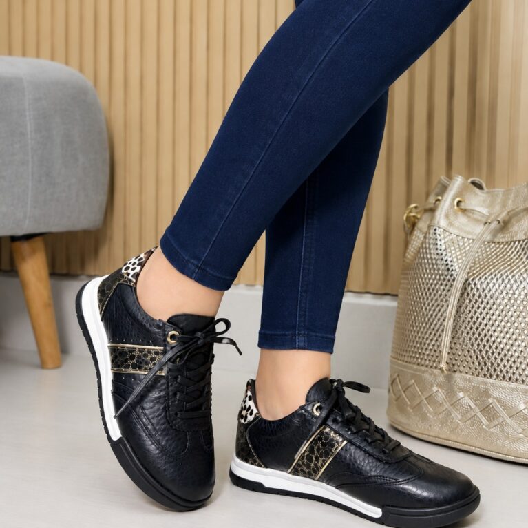 Tenis Negro x Print (2079)